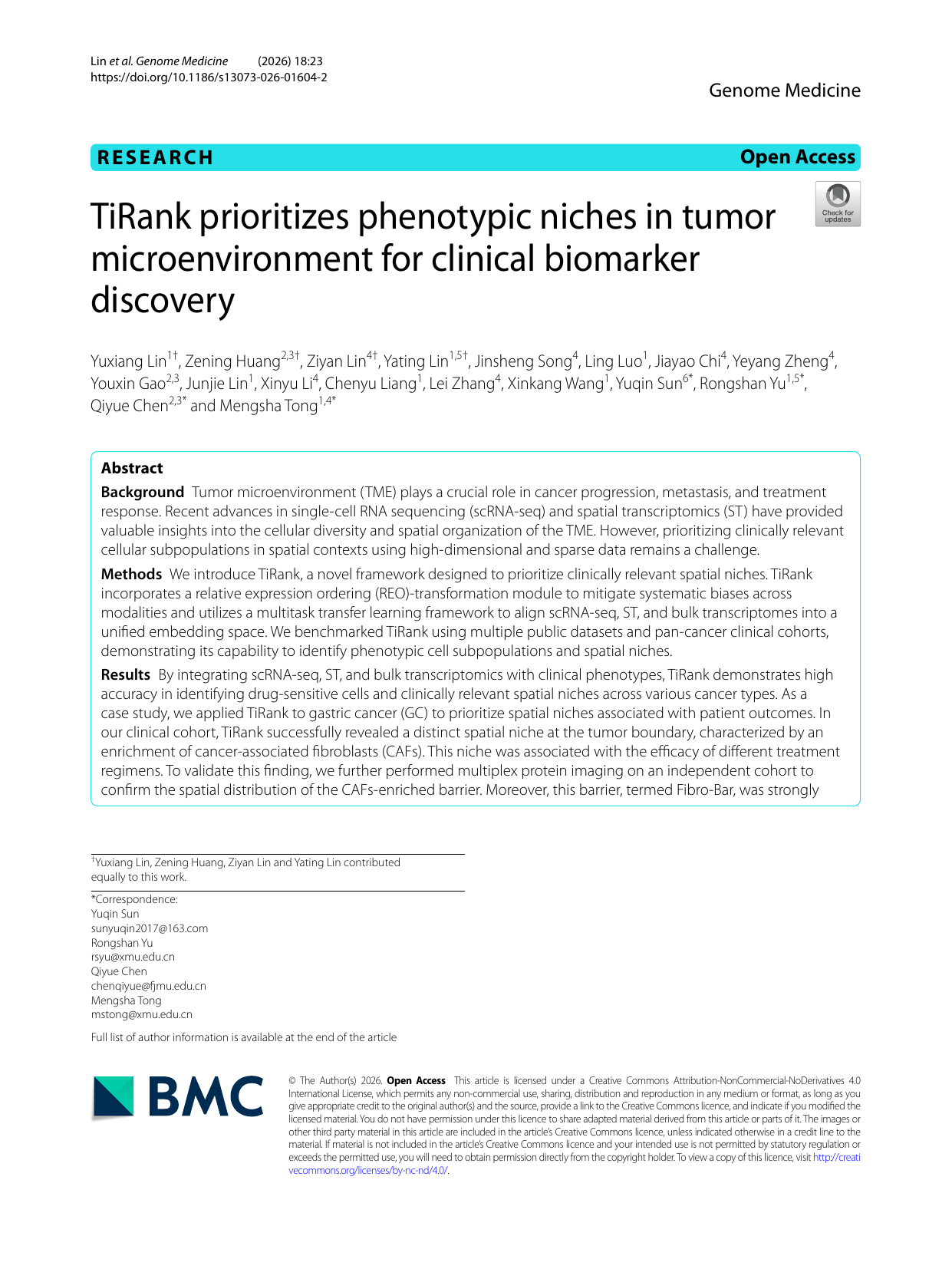 TiRank prioritizes phenotypic niches in tumor microenvironment for clinical biomarker discovery